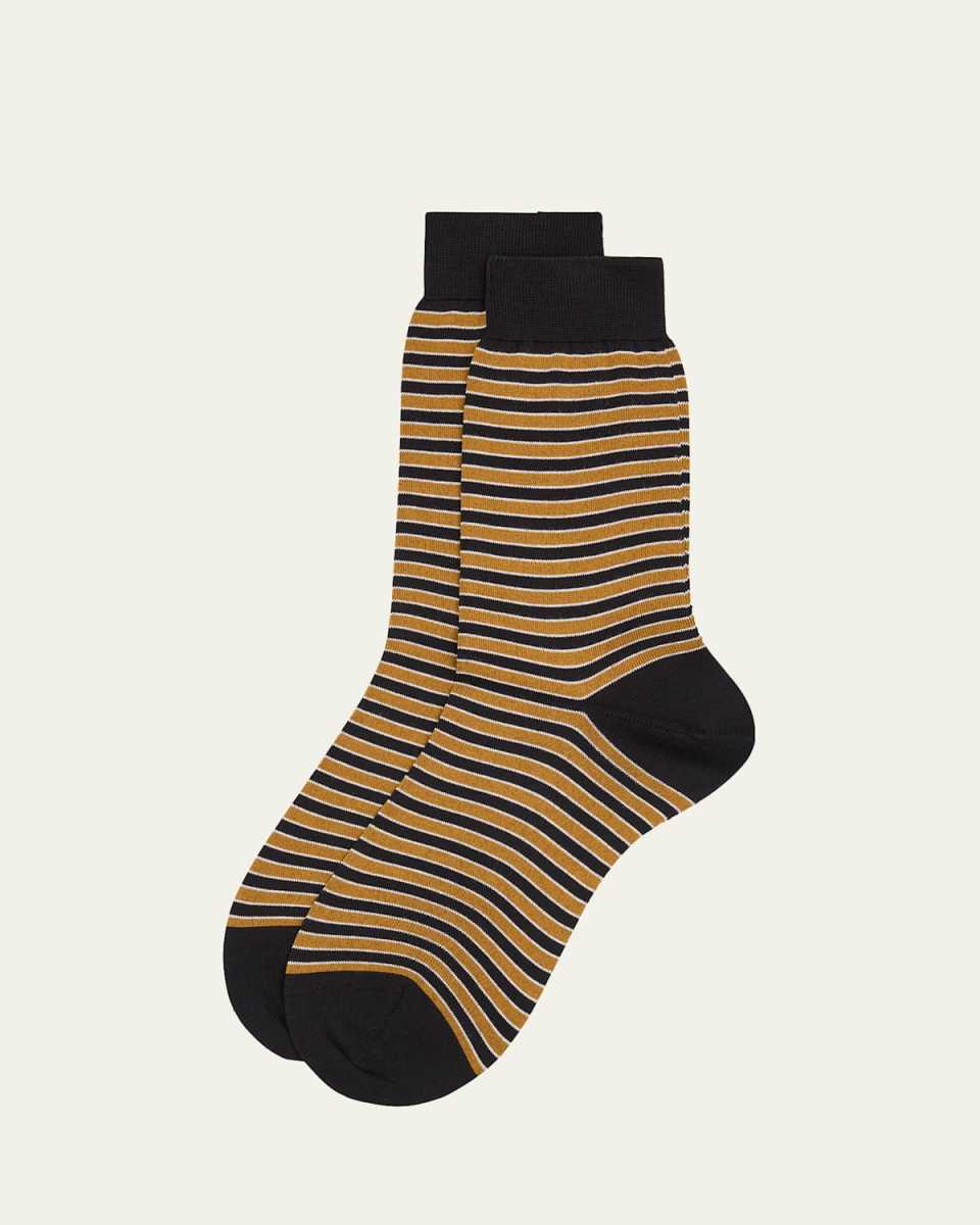 Striped Mid-Calf Socks